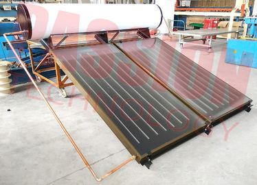 300L 250L ηλιακός θερμικός θερμοσίφωνας πιάτων λουτρών επίπεδος, μπλε ηλιακός συσσωρευτής τιτανίου