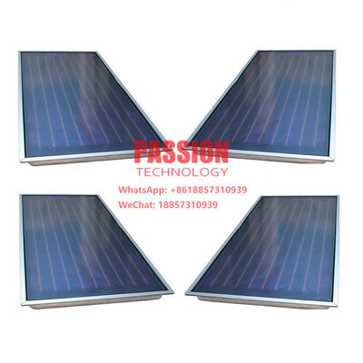 Κόκκινος χαλκού επίπεδος πιάτων ηλιακός θερμοσίφωνας πίεσης ηλιακών συσσωρευτών 250L συμπαγής