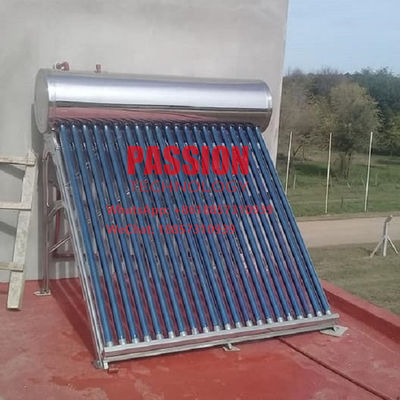 200L 304 ανοξείδωτου ηλιακός θερμοσιφώνων 150L συλλέκτης σωλήνων μη πίεσης κενός