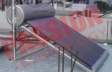Εγκεκριμένος CE κενός ανοικτός βρόχος θερμοσιφώνων σωλήνων ηλιακός με τη βοηθητική δεξαμενή
