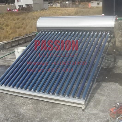 ηλιακός συσσωρευτής 304 σωλήνων 58x1800mm κενός ηλιακός θερμοσίφωνας ανοξείδωτου