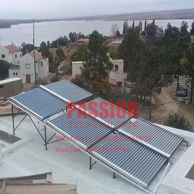 2000L μη πίεσης γυαλιού σωλήνων ηλιακός ηλιακός συσσωρευτής σωλήνων θερμοσιφώνων εκκενωθείς