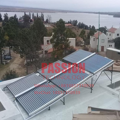 2000L μη πίεσης γυαλιού σωλήνων ηλιακός ηλιακός συσσωρευτής σωλήνων θερμοσιφώνων εκκενωθείς